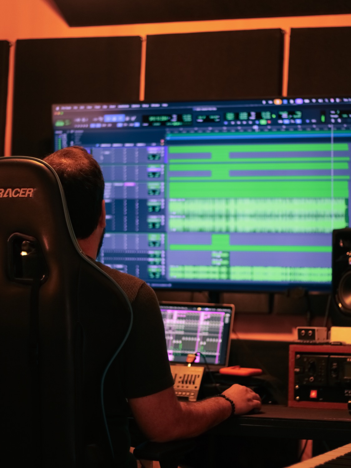 Sessão de mixagem em DAW no Fonse Estúdio